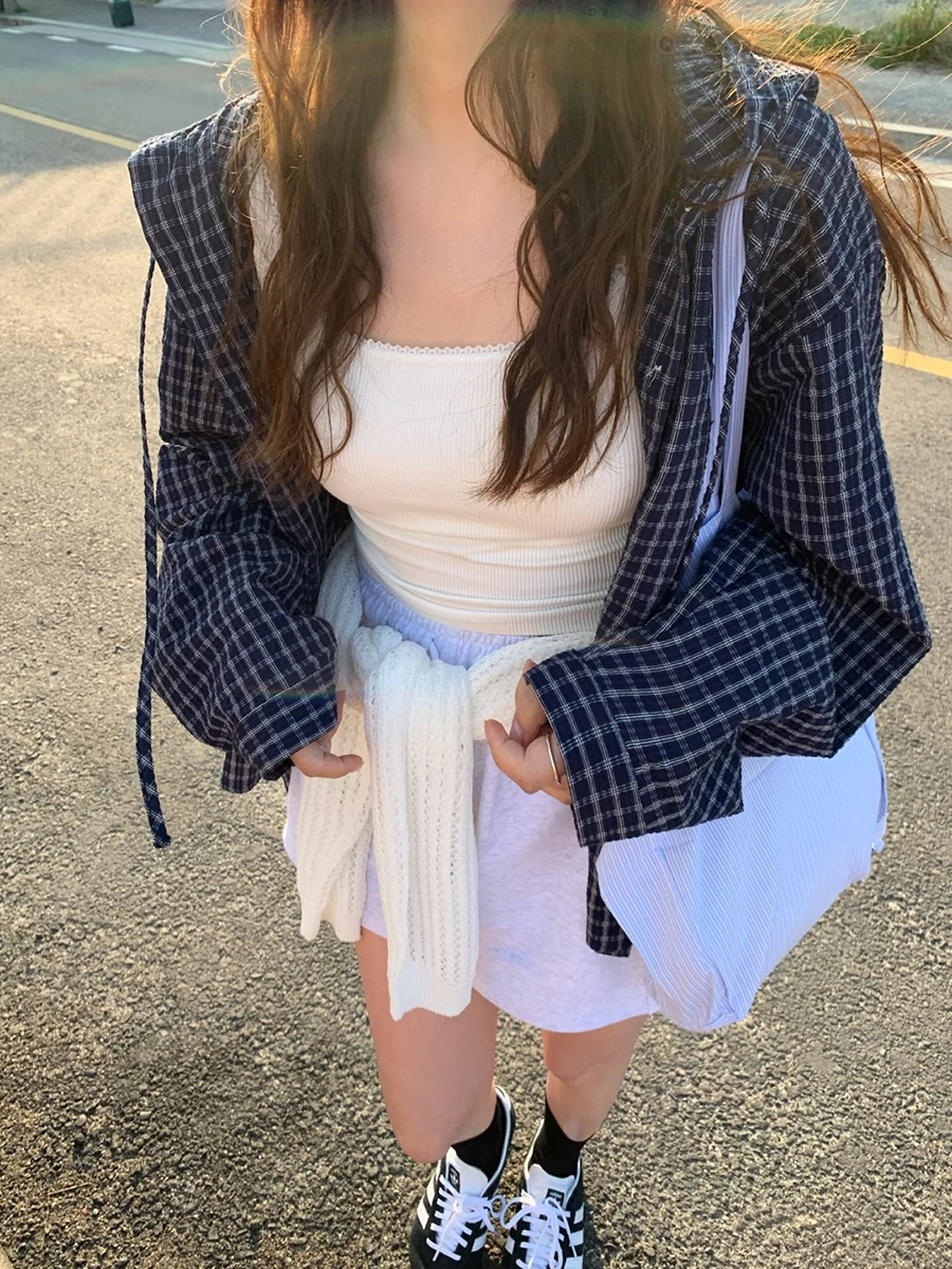 ربيع جديد وصول شيك فضفاض تصميم غير رسمي تحسس المرأة منقوشة مقنعين الحماية من الشمس irt الكورية Sle الشارع الشهير