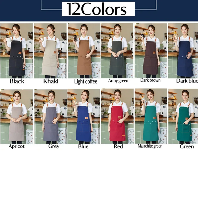2 قطعة مريلة الطباخ أداة شعار مخصص المئزر الرأس للرجل امرأة عبر الظهر الأشرطة مع 4 جيوب المئزر للطبخ المطبخ