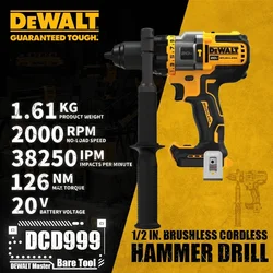 DEWALT DCD999 1/2in Brushless Cordless Hammer Drill/Driver with FLEXVOLT ADVANTAGE™ 20V Lithium Power Tools 38250IPM Bare Tool