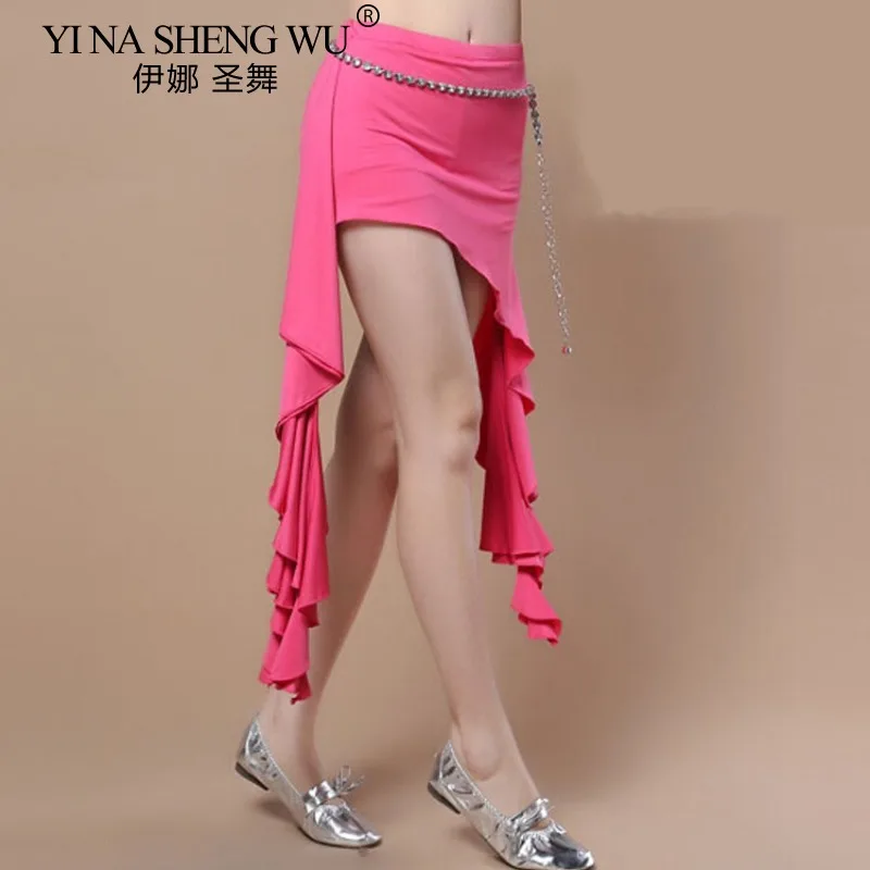 Latin Dans Rok Vrouwen Buikdans Hippe Sjaal Dans Rok Dames Sexy Dansen Veelzijdige Hip Wrap Praktijk Prestaties Kostuums