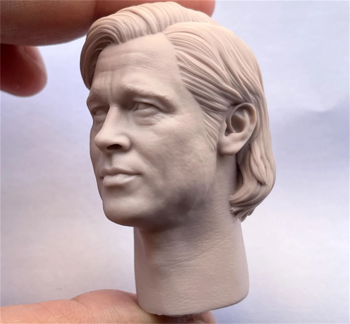 

Brad Pitt Male Head Carving Unpanited Anime Movie Model 1/6 Scale Action Figure Collection Body Toys