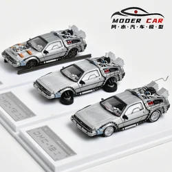 MJ 1:64 de volta ao futuro DeLorean DMC 12 Diecast Model Car