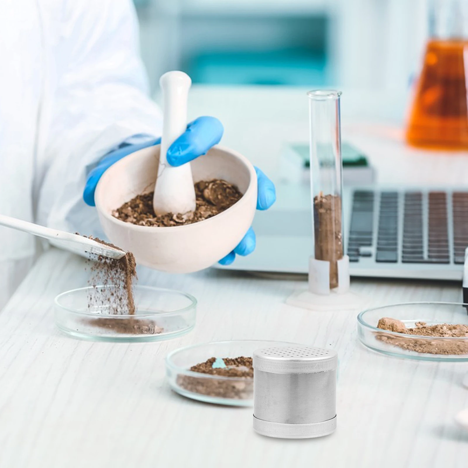 

Soil Sampling Ring Stainless Steel Sampler Φ50.46x50mm 100cm³ Test Probe Container Laboratory Tool for Soil Research