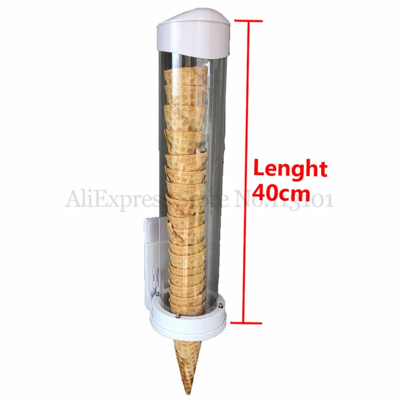 40cm Length Ice Cream Cones Barrel Holder Commercial Ice Cream Machine Fitting Spare Part Cone Stand Barrel With Magnetic Stick