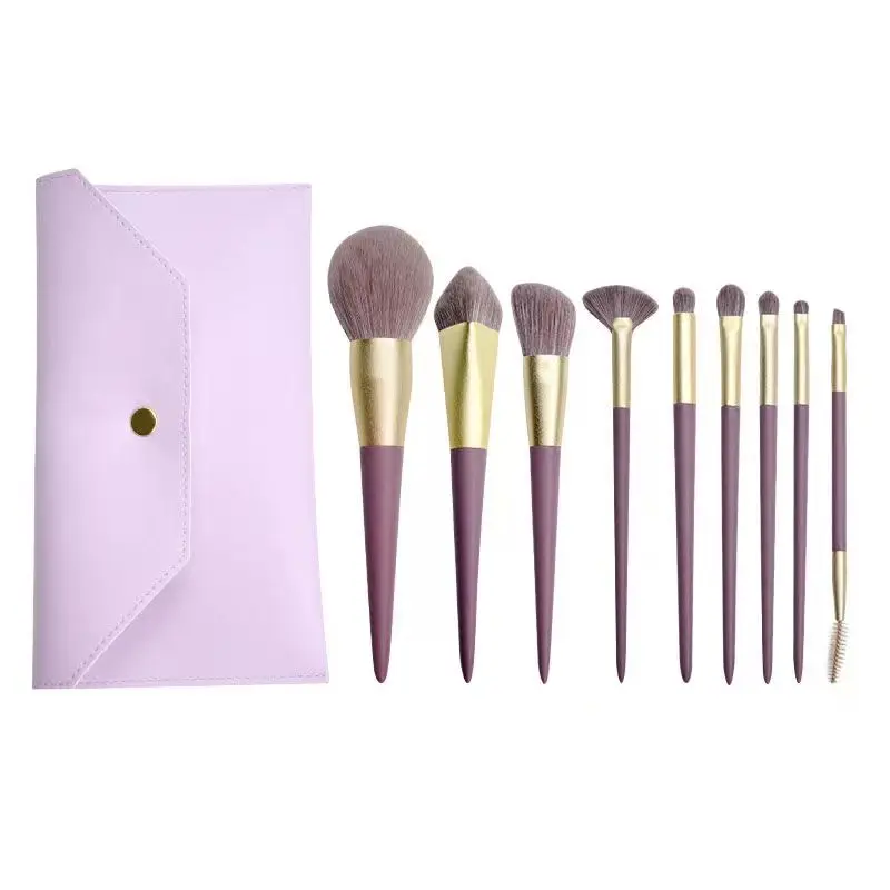 

New 9Pcs Makeup Brush Set Makeup Concealer Brush Blush Loose Powder Brush Eye Shadow Highlighter Foundation Brush Beauty Tools