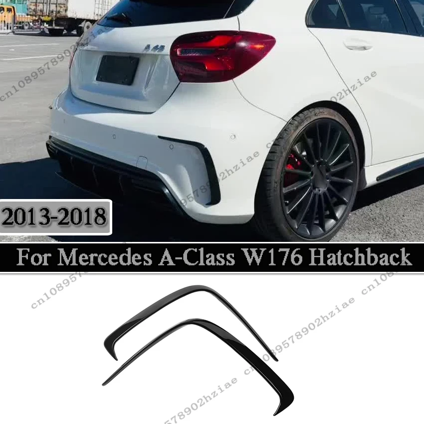 

Задний бампер, сплиттер, спойлеры Canard для Mercedes A-Class W176 A200 A250 A260 A45 AMG Hatchback 2013-2018, автомобильные комплекты кузова Canard