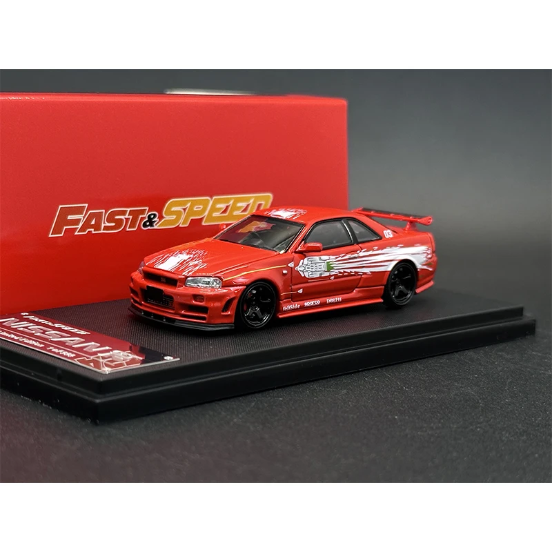 FS In Stock 1:64 Skyline GTR R34 Z Tune FNF Racing Diecast Car Model Collection Fast Speed