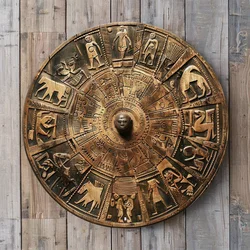 Aluminum Yoruba Ifa Divination Board Wall Art Cut-Out - 1pc, Weather Resistant Outdoor & Indoor Decor for Birthday, Bachelor