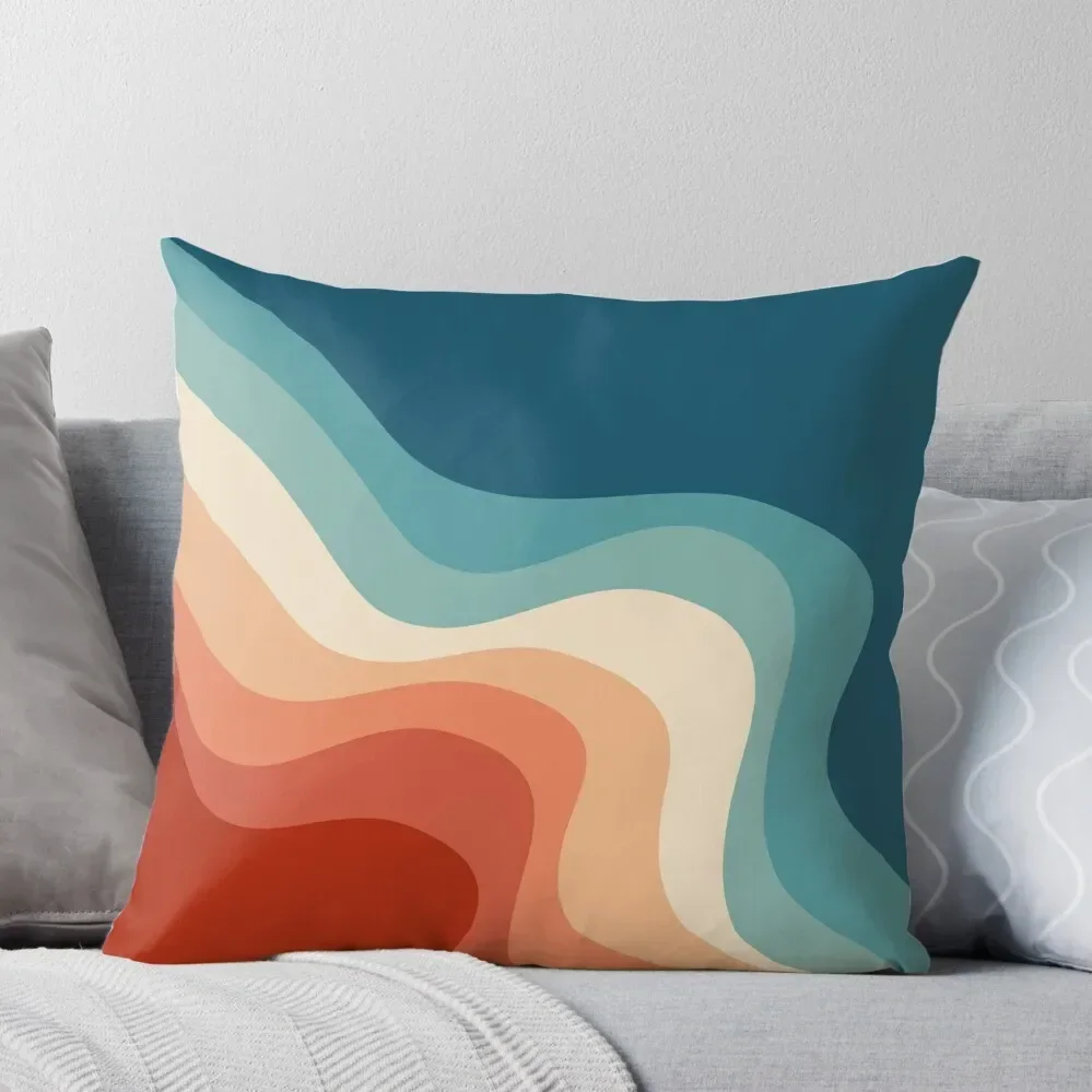 Retro style waves Throw Pillow Cushions Home Decor Sofa Covers For Living Room pillowcases for sofa cushions Pillow