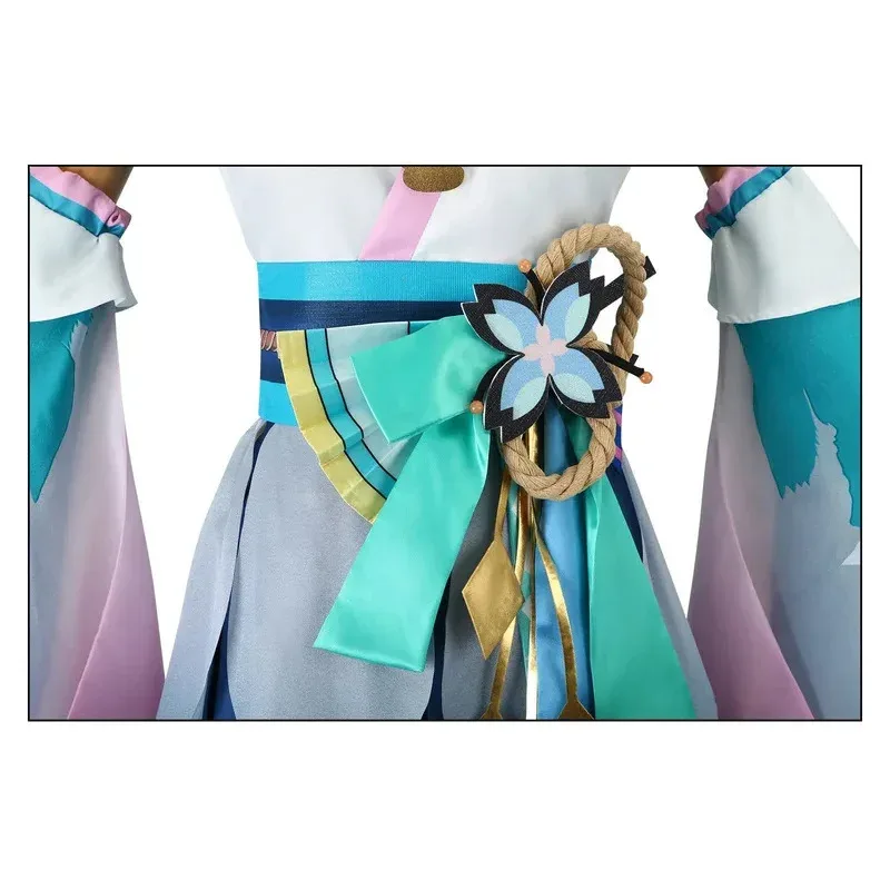 

♥ 2025 New 2 Style Costume Game Onmyoji X Linkage SSR Full Set Miku Cosplay Dress Wig Uniform ★ Bear House