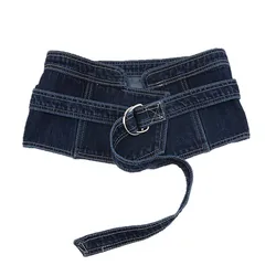 2022 Fashion Women's Waist Belt for Dress Ladies Female Denim Waist Belt Retro Wide Corset Cinch Belt Waistband with Buckle
