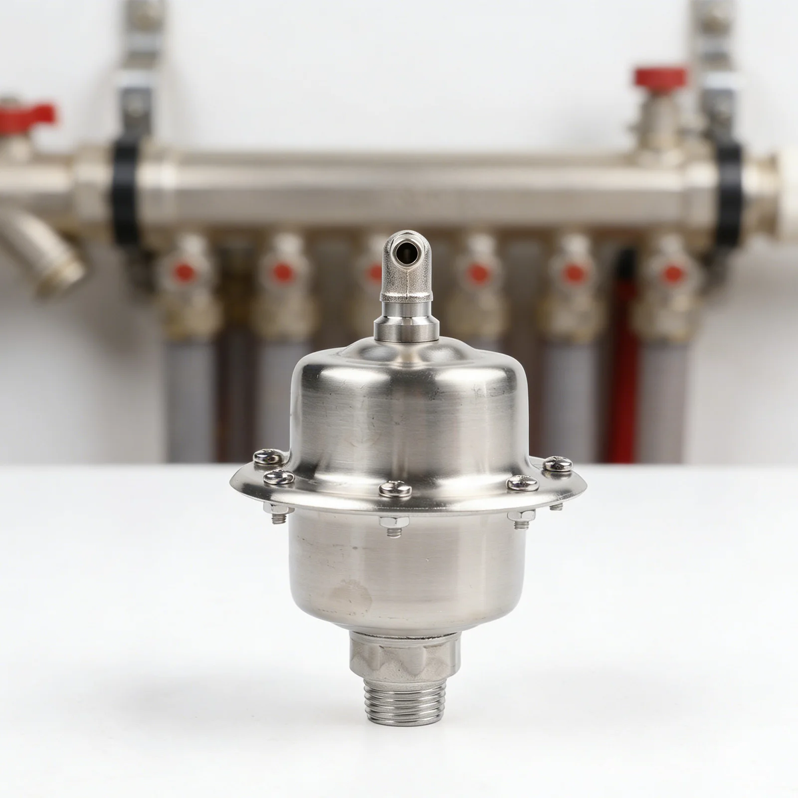 Boiler Air Vent Automatic Air Release Valve 304 Stainless Steel Material High Pressure Resistant Bathroom Installation