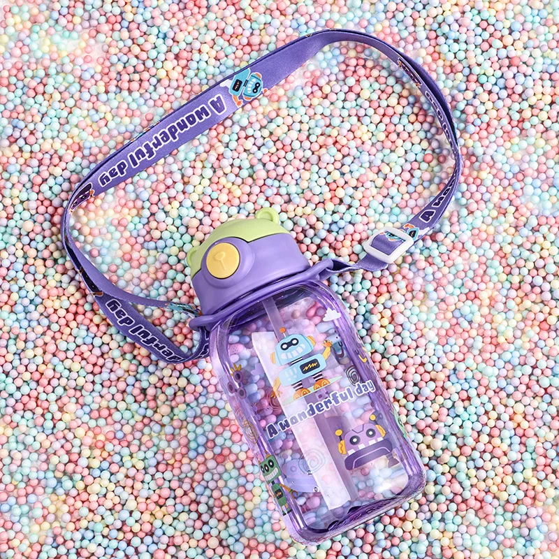 Kids Water Sippy with Straw and Handle 6