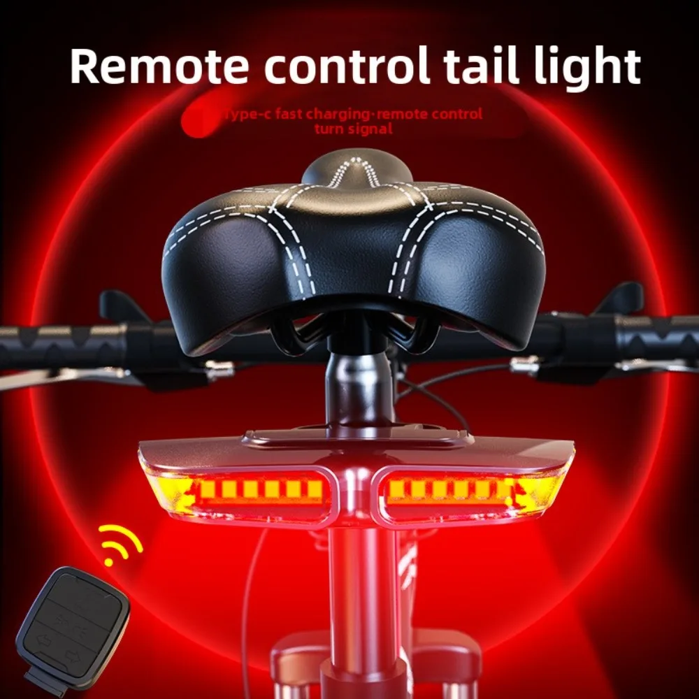 

Bicycle Type-c Fast Charging Intelligent Remote Control Steering Tail Light Mountain Bike Night Ride Warning Riding Equipment