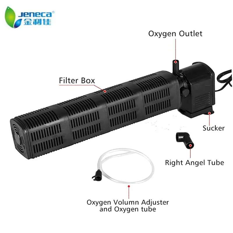 Aquarium Filter Parts Aquarium Internal Filter for Fish and Turtle Tank Accessories Jeneca IPF-180