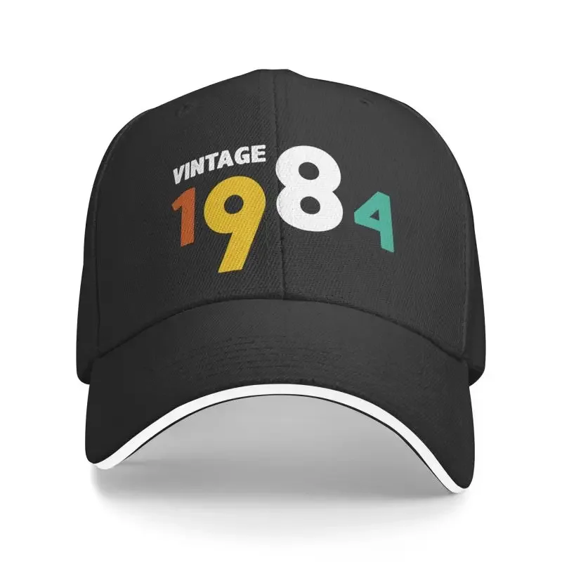 

Custom Retro Born In 1984 Baseball Cap for Men Women Breathable 38 Years Old birth year gift Dad Hat Outdoor