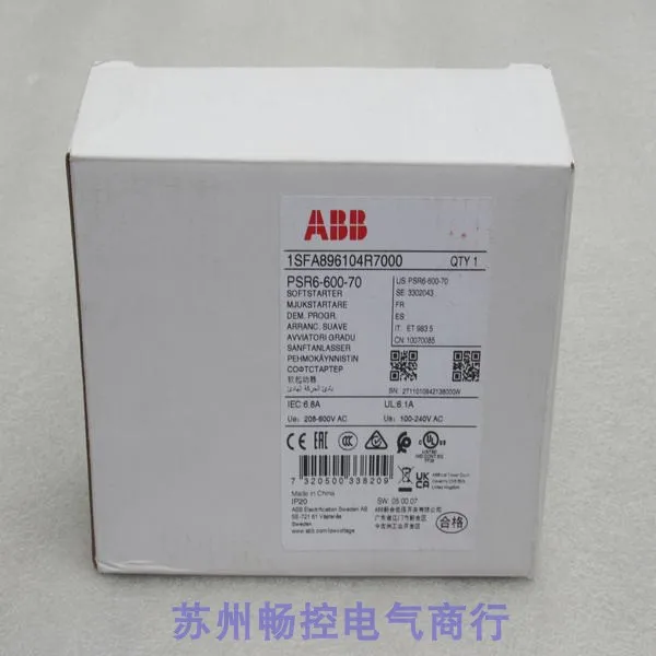 *In Stock Sales * New ABB Soft Starter 1SFA896104R7000 In Stock PSR6-600-70