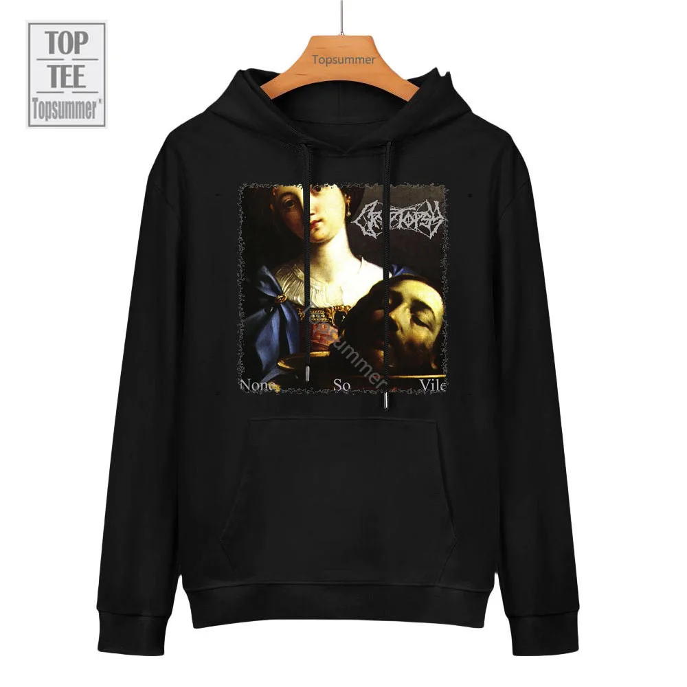 

None So Vile Album Sweatshirt Cryptopsy Tour Hoodies Man Emo Streetwear Sweatshirts Black Top