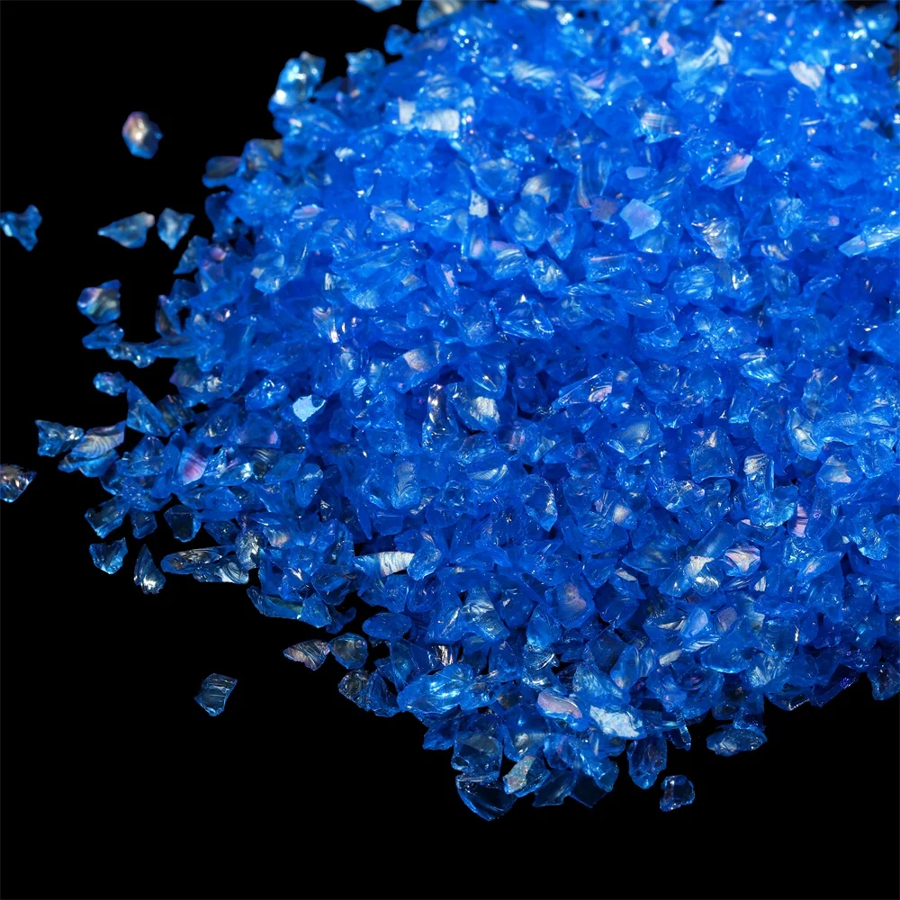 Mehrfarbige Unregelmäßige Glas-Bruchsteine 20-50g Kristallkies für DIY Epoxidharz-Formen Füllstoff Dekorative Nagel- und Schmuckherstellung – Detail 4
