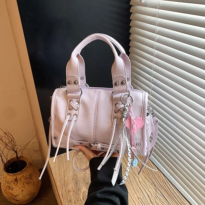 

2026 New Women's Handbag Fashion High Quality Women's Shoulder Bag Solid Color Versatile Multi Functional Crossbody Women's Bag