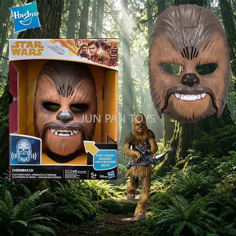 masque-electronique-chewbacca-star-wars-d'origine-hasbro-pour-garcons-gris-taille-unique-effets-sonores-accessoires-de-fete-d'halloween-jouets-cadeaux-a-collectionner