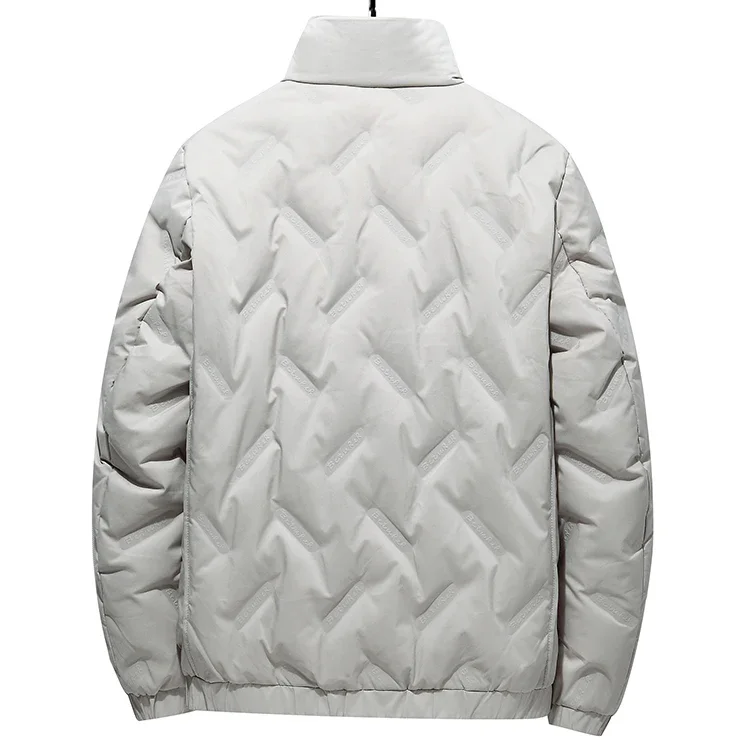 2021 casaco de inverno dos homens para baixo casaco novo outono casual gola puffer grosso 80% pato branco parka masculino jaquetas de inverno para baixo