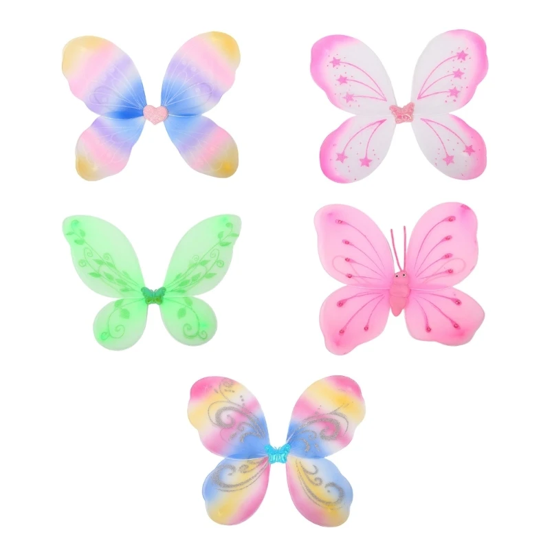 Butterfly Wing for Girl, Halloween Fairies Costume Accessory for Kid Birthday, Christmas, Cosplay, Carnivals, Masquerade