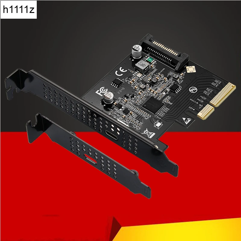 

USB 3.2 Type C PCI Express Type C Expansion Card PCIE Type C Adapter PCI E 4X Express to USB 3.2 Gen 2x2 20Gb Gen3 PCIE3.0 Riser