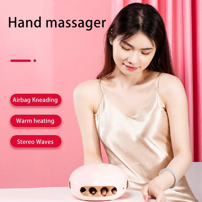 

Jinkairui Wireless Premium Pneumatic Relaxer Finger Heated Hand Wrist Massager Hand care