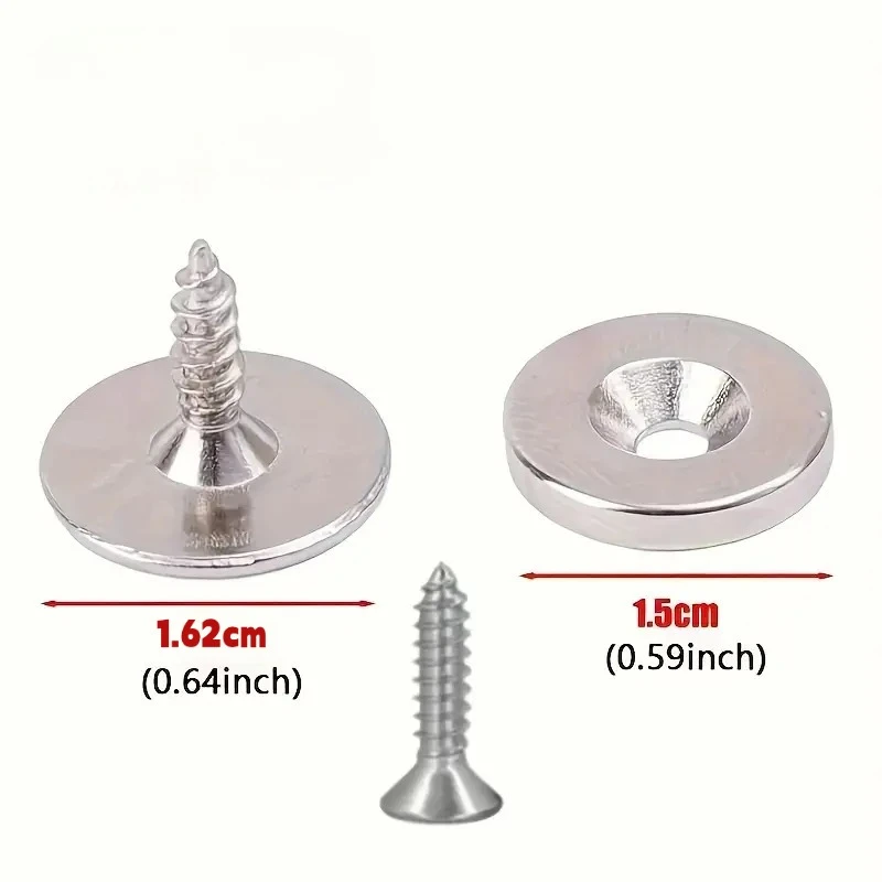 3sets Cabinet Magnetic Buckle, Door Latch, Cabinet Door Lock, Magnetic Closure For Cabinet Doors And Drawers - view 3