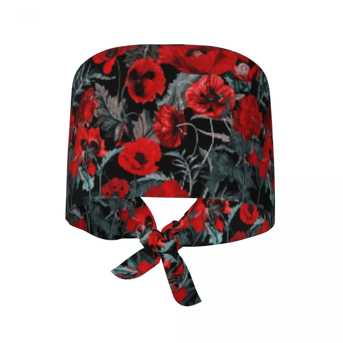 Poppy Gard Scrub Hat Doctor Working Surgical Cap Men Women Adjustable Nursing Caps for Dentist
