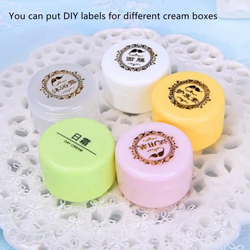 20g 50g 100g Candy Color Plastic Refillable Bottles Empty Makeup Jar Pot Travel Face Cream Lotion Cosmetic Container Plastic Jar