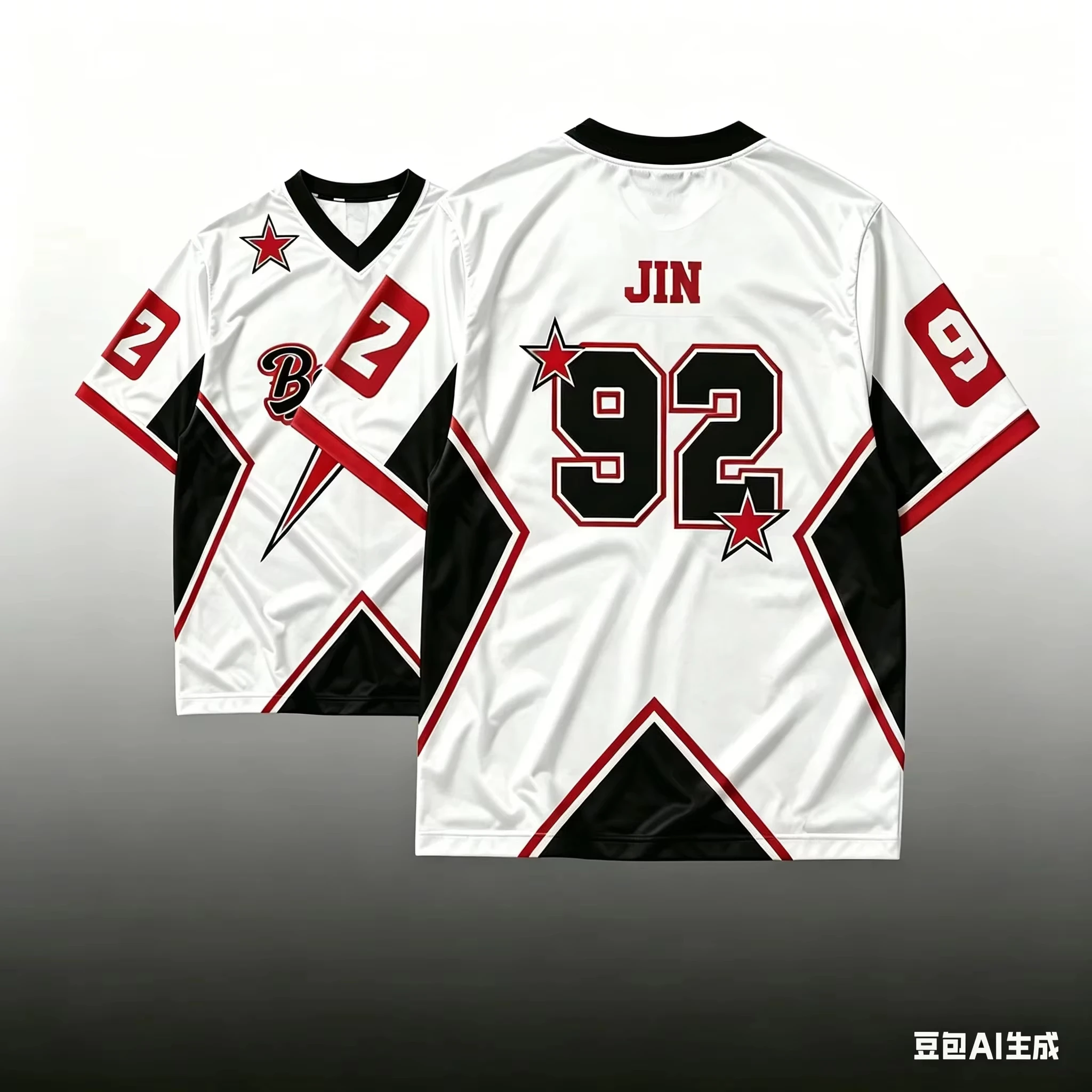 Familien-Partnerlook JIMIN Fußballtrikot, geometrischer 95-Zahlen-Druck, kurzärmeliges Mesh-Oberteil für Erwachsene, Kinder, Kpop-Fans, Streetwear – Detail 6