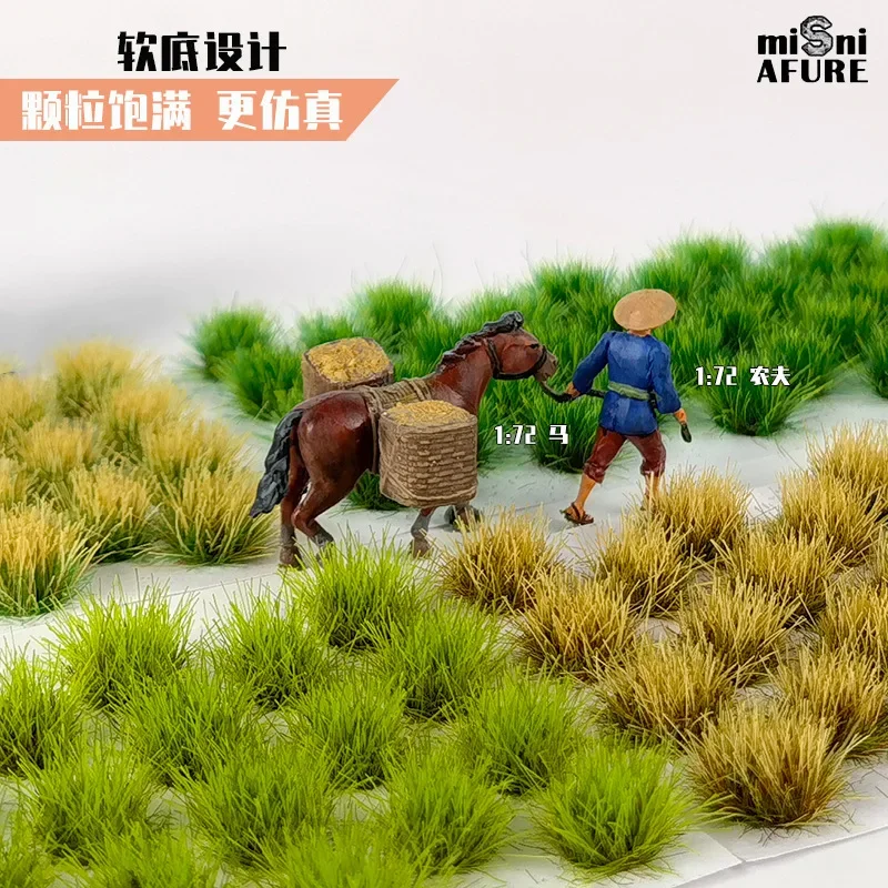 Grass Tufts Simulation Cluster Model Plant 1:48/72 Season Scale  For Railway Railroad Building Scene Layout Diorama Kits