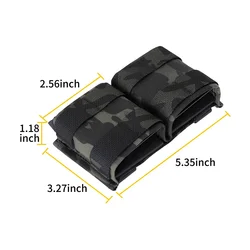 OPHIDIANTAC FAST Double bolsa táctica MOLLE para revistas airsoft