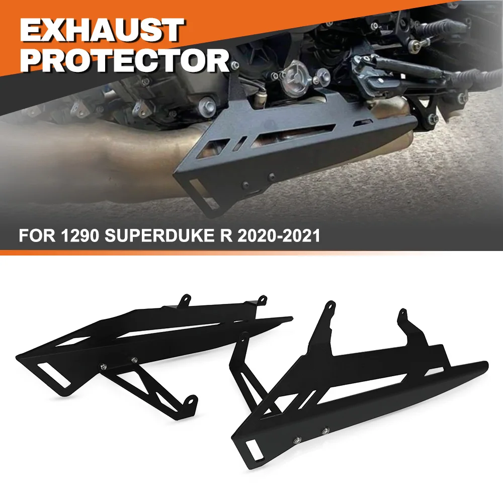 

FOR 1290 SUPERDUKE R 2020-2021 Motorcycle Accessorie Exhaust Muffler Pipe Heat Shield Protection Cover Aluminium+Stainless Steel
