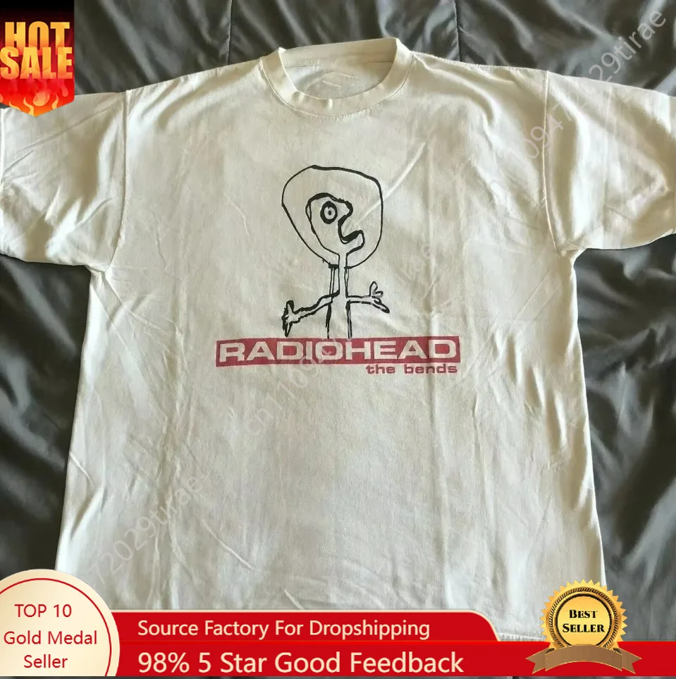 

Radiohead The Bends Graphic Men T Shirts 90s Vintage Punk Hip Hop Short Sleeve Tee Shirt Streetwear T-shirt Male Men T Shirts