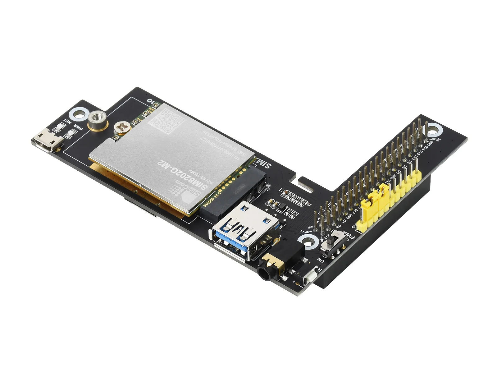 SIM8202G-M2 5G Module Designed for Jetson Nano, 5G/4G/3G, Snapdragon X55, Multi Mode Multi Band