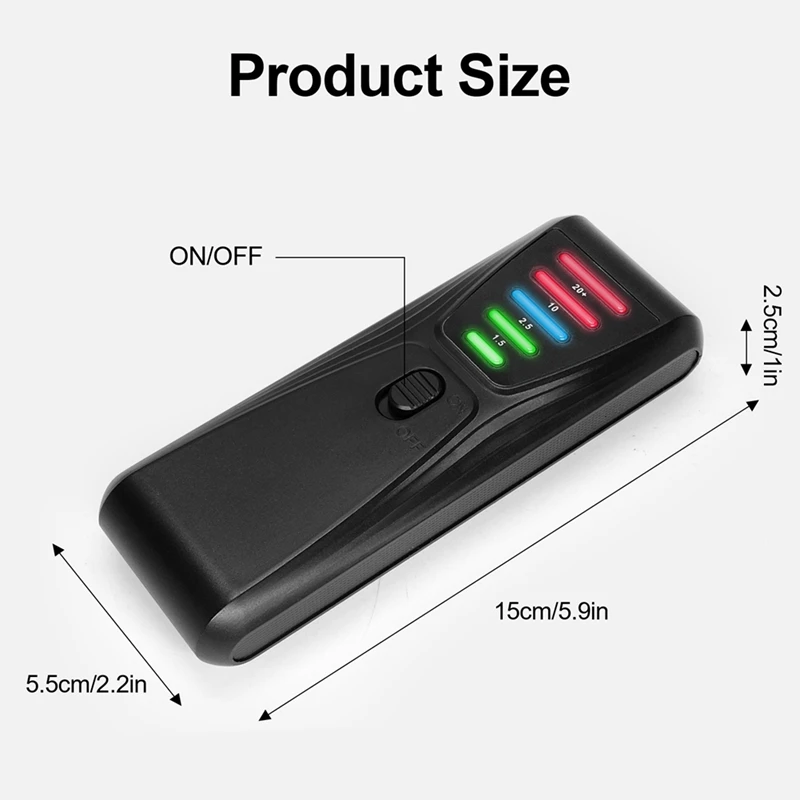 Compteur EMF de rayonnement de champ électromagnétique portable EMF