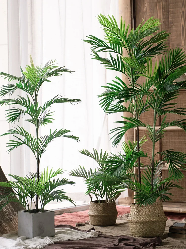 

Nordic Emulational Greenery Bonsai Areca Palm Floor Interior Living Room Decoration