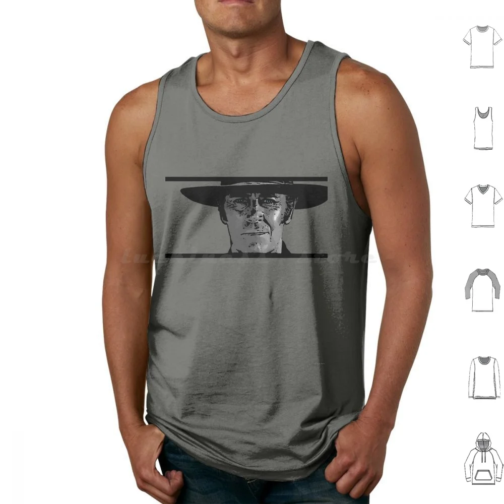 Frank Tank Tops Vest Sleeveless Cult Retro Vintage Movie Film Video Dvd Spaghetti Western Cowboy Outlaw Once Upon A Time In