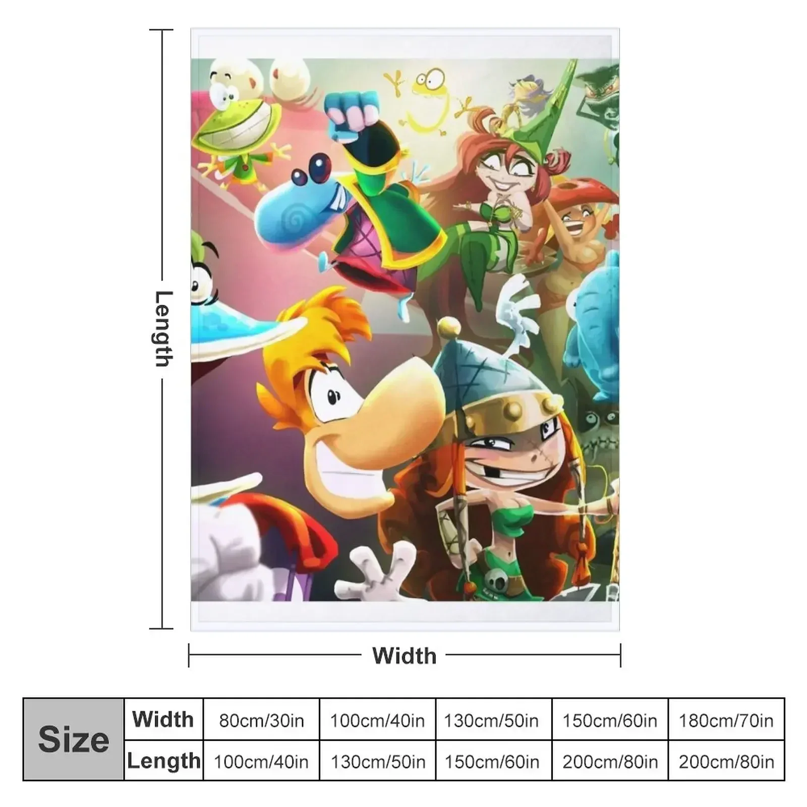 New Rayman Art Throw Blanket Luxury St Decoratives Blankets