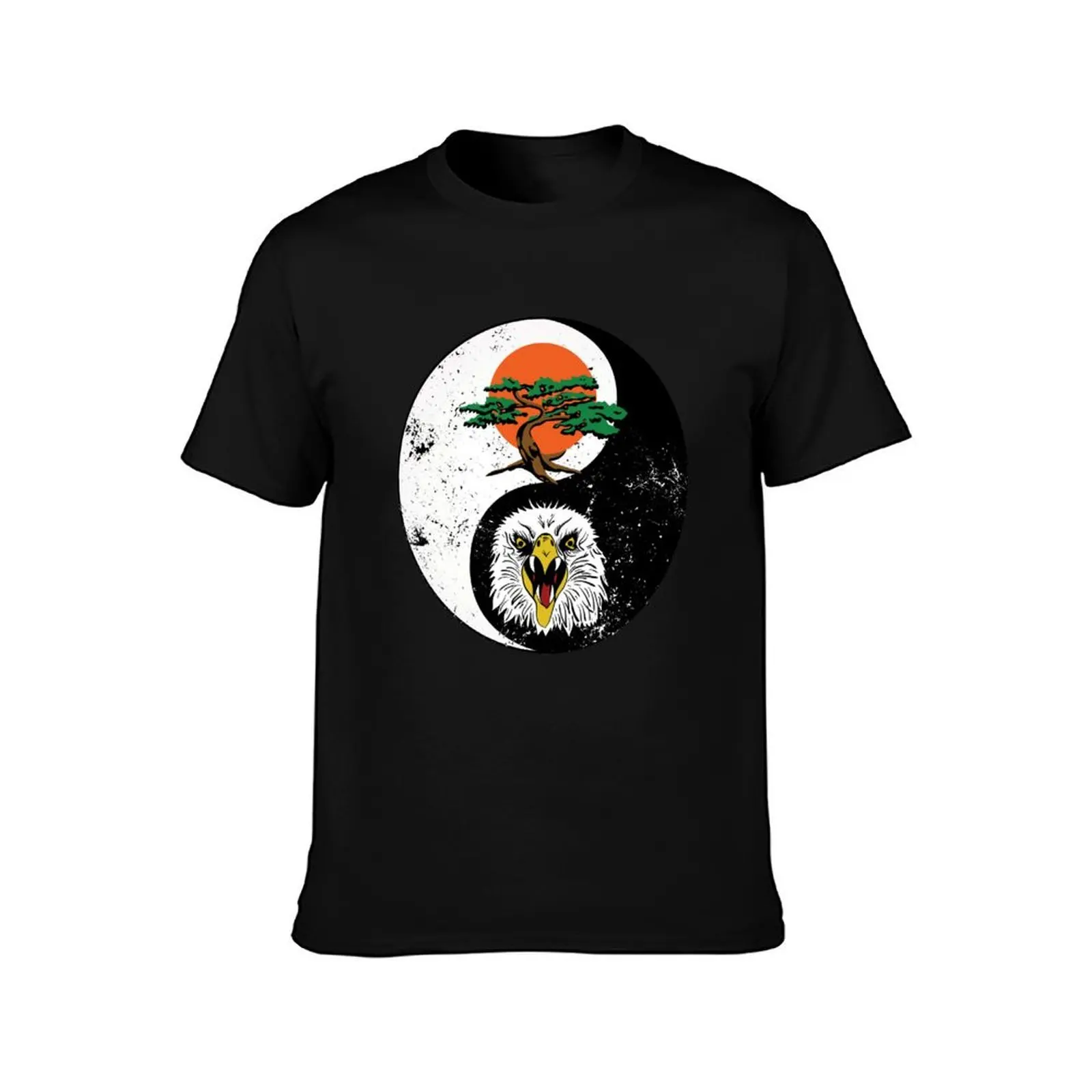 Miyagi do karate tree logo and Eagle fang karate T-Shirt t shirts for man graphic tees cotton tshirt 100% T-Shirt