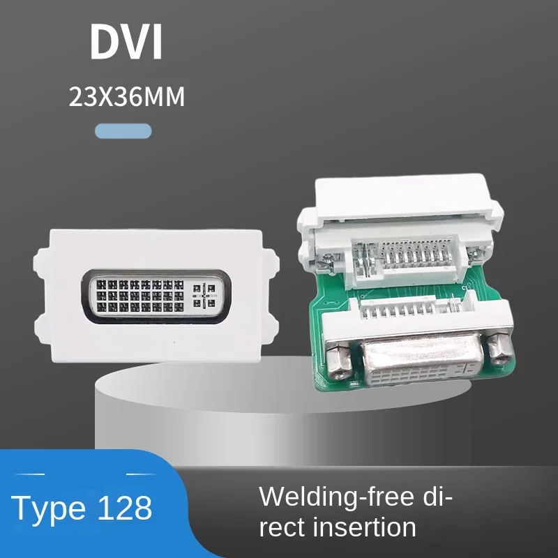 128 type DVI female to female direct insertion panel wall panel accessories