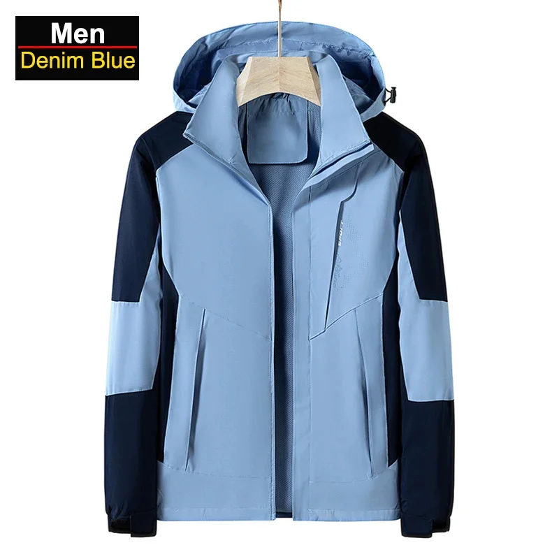 

Men's Waterproof Hiking Jacket Oilproof Windproof Running Antifouling Camping Fishing Hunting Trekking Coats Male