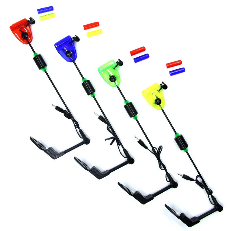 2er-Set Europäischer Karpfenangel-Alarm mit flachem Clip, Hartstangen-Flash-Rocker, Meeresruten-Rocker, Edelstahl-Spanner für die Angellieferung