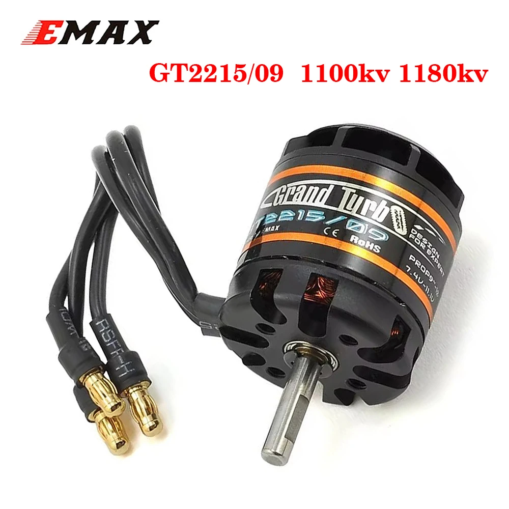 EMAX GT2215/09 Brushless Motor Airplane 1100kv 1180kv Outrunner GT 4mm Shaft 2-3s 28.5mm Aircraft Electric Vehicle Parts