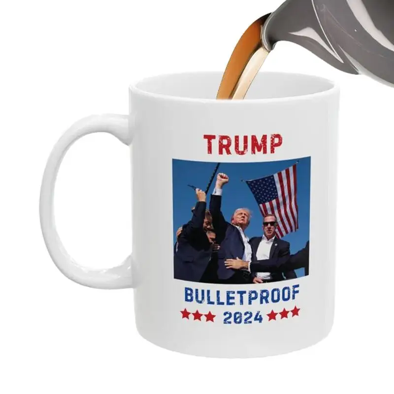 Ceramic Coffee Mug 11oz Bloody Ear Fist Pump PA Butler Rally Cup Large Coffee Mugs Ceramic Drink Cup For Cold Hot Beverages