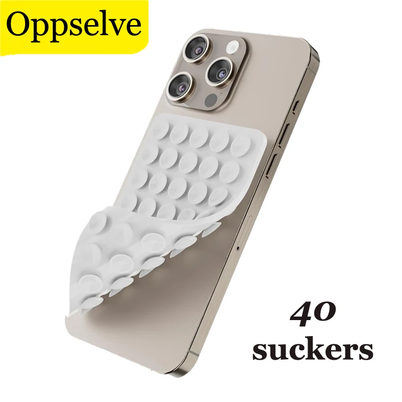 Silicone Suction Stand Holder For iPhone Phone Case Hands-Free Mirror Shower Phone Holder Accessory For TikTok Video Phone Stand