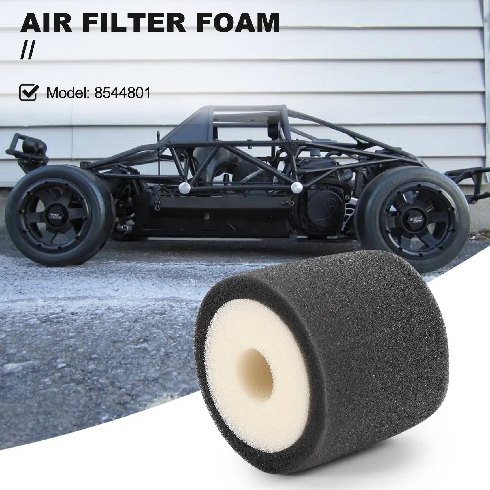 for 1/5 Baja Air Filter Foam Upgraded for 5B 5T SC RC King Motor Rovan Remote Control Filtration Cotton Part